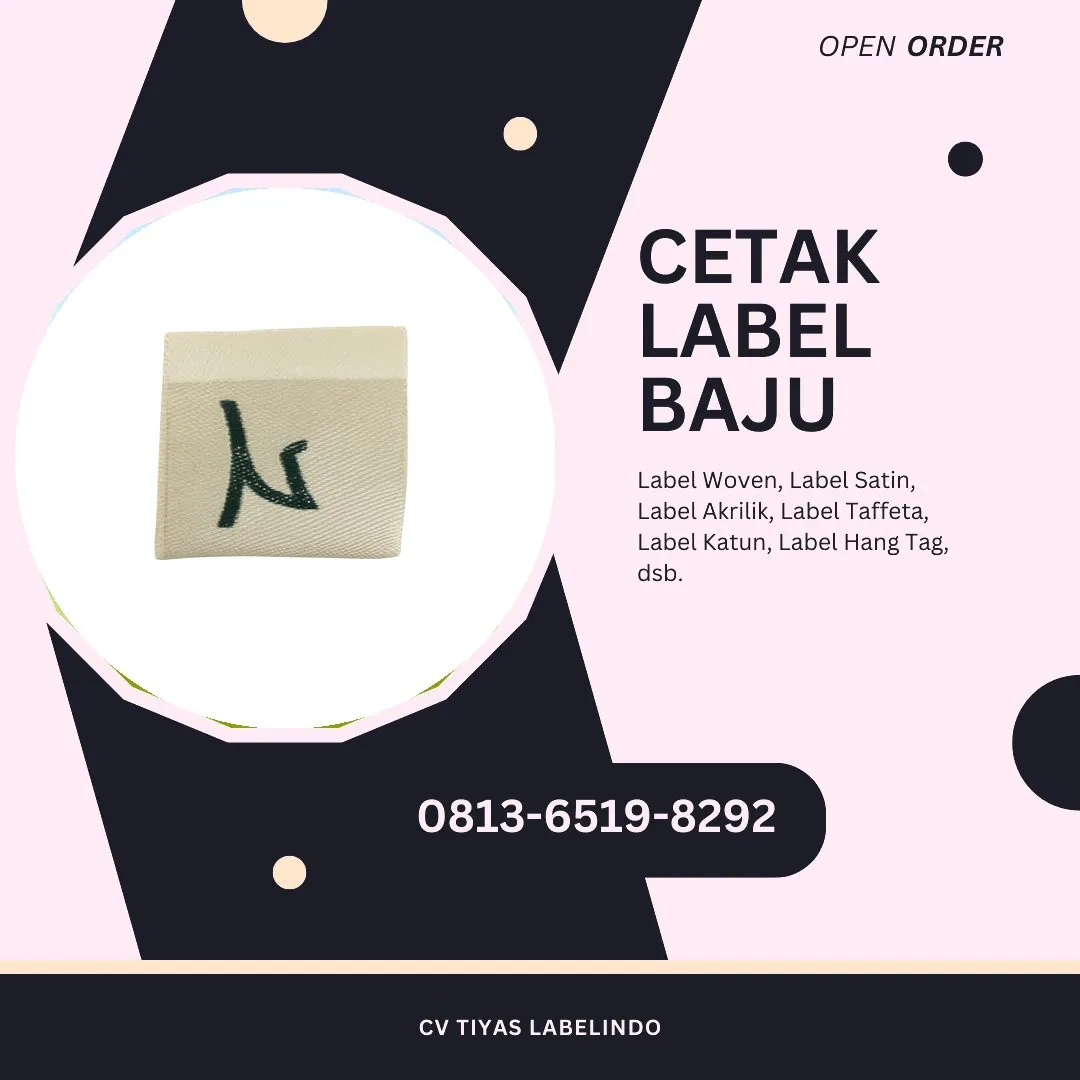 Cetak Label Baju Lembata, 0813-6519-8292 (WA)