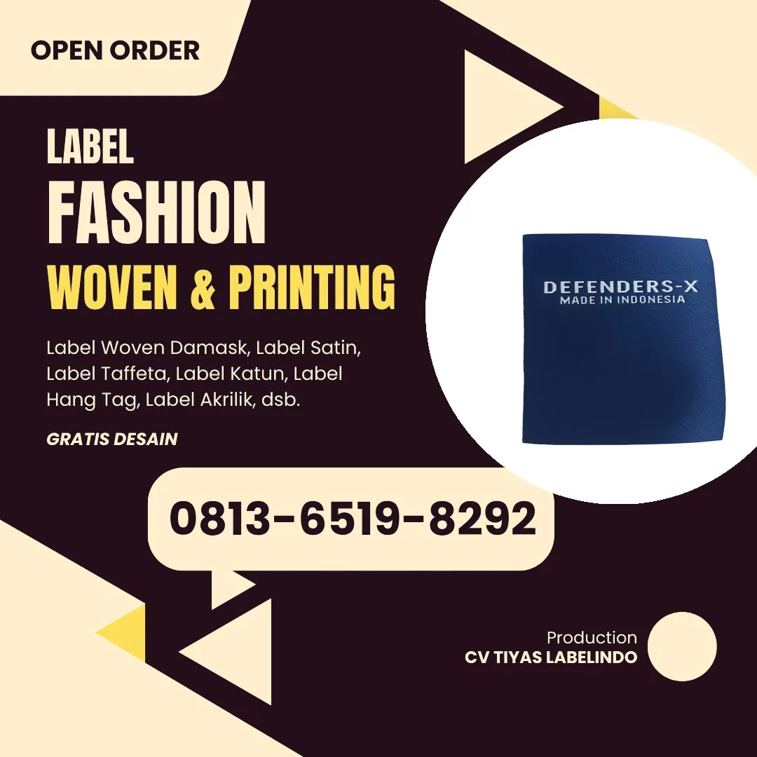 Cetak Label Baju di Manggarai, Label Woven Manggarai, Bikin Label Baju Manggarai, Pembuatan Label Baju Manggarai, Pesan Label Merk Baju Manggarai Cetak Label Manggarai, Label Baju Terdekat Manggarai
