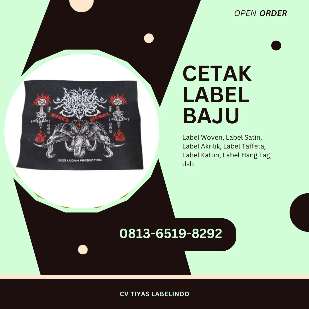 Cetak Label Baju Manggarai Timur, 0813-6519-8292 (WA)