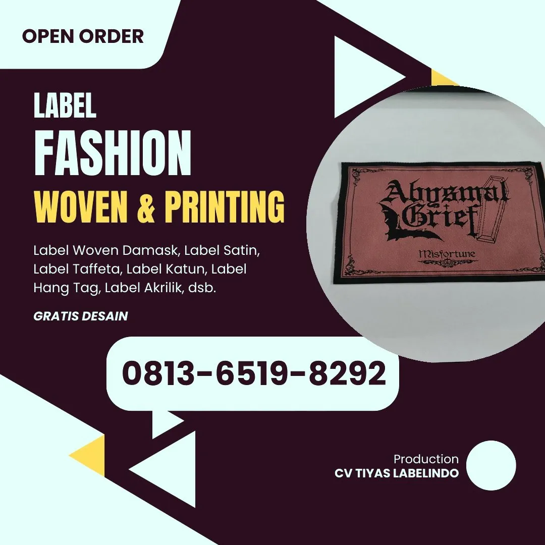 Cetak Label Baju di Manggarai Timur, Label Woven Manggarai Timur, Bikin Label Baju Manggarai Timur, Pembuatan Label Baju Manggarai Timur, Pesan Label Merk Baju Manggarai Timur Cetak Label Manggarai Timur, Label Baju Terdekat Manggarai Timur
