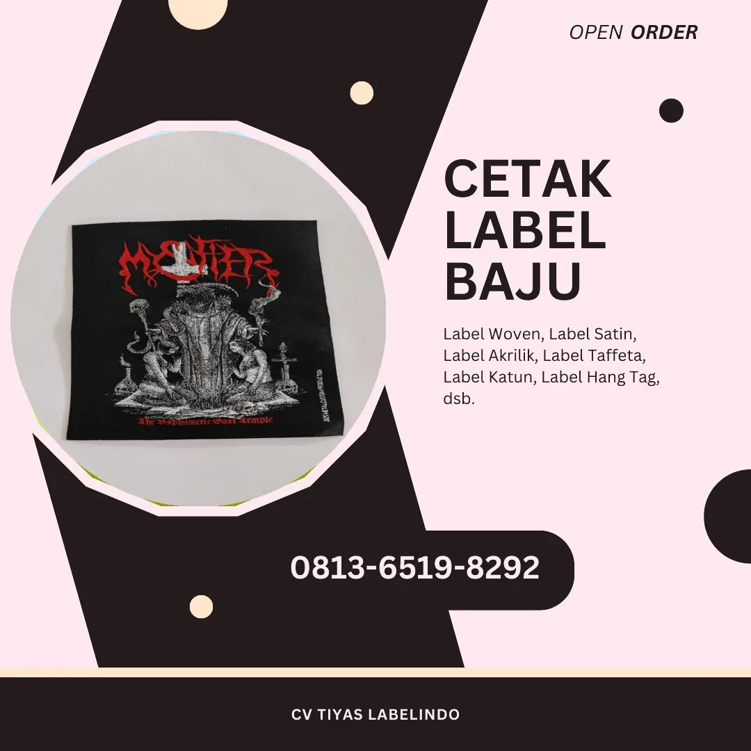 Cetak Label Baju Nagekeo, 0813-6519-8292 (WA)