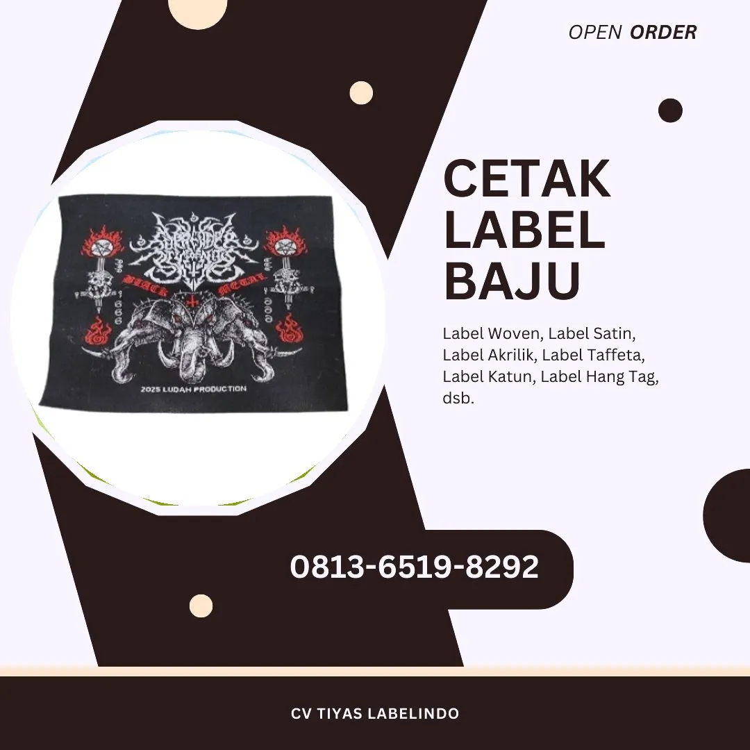 Cetak Label Baju Ngada, 0813-6519-8292 (WA)
