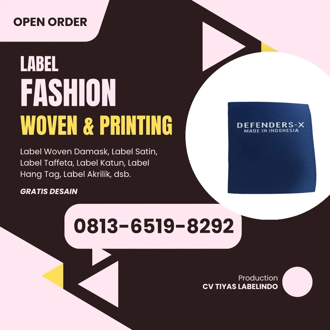 Cetak Label Baju di Ngada, Label Woven Ngada, Bikin Label Baju Ngada, Pembuatan Label Baju Ngada, Pesan Label Merk Baju Ngada Cetak Label Ngada, Label Baju Terdekat Ngada