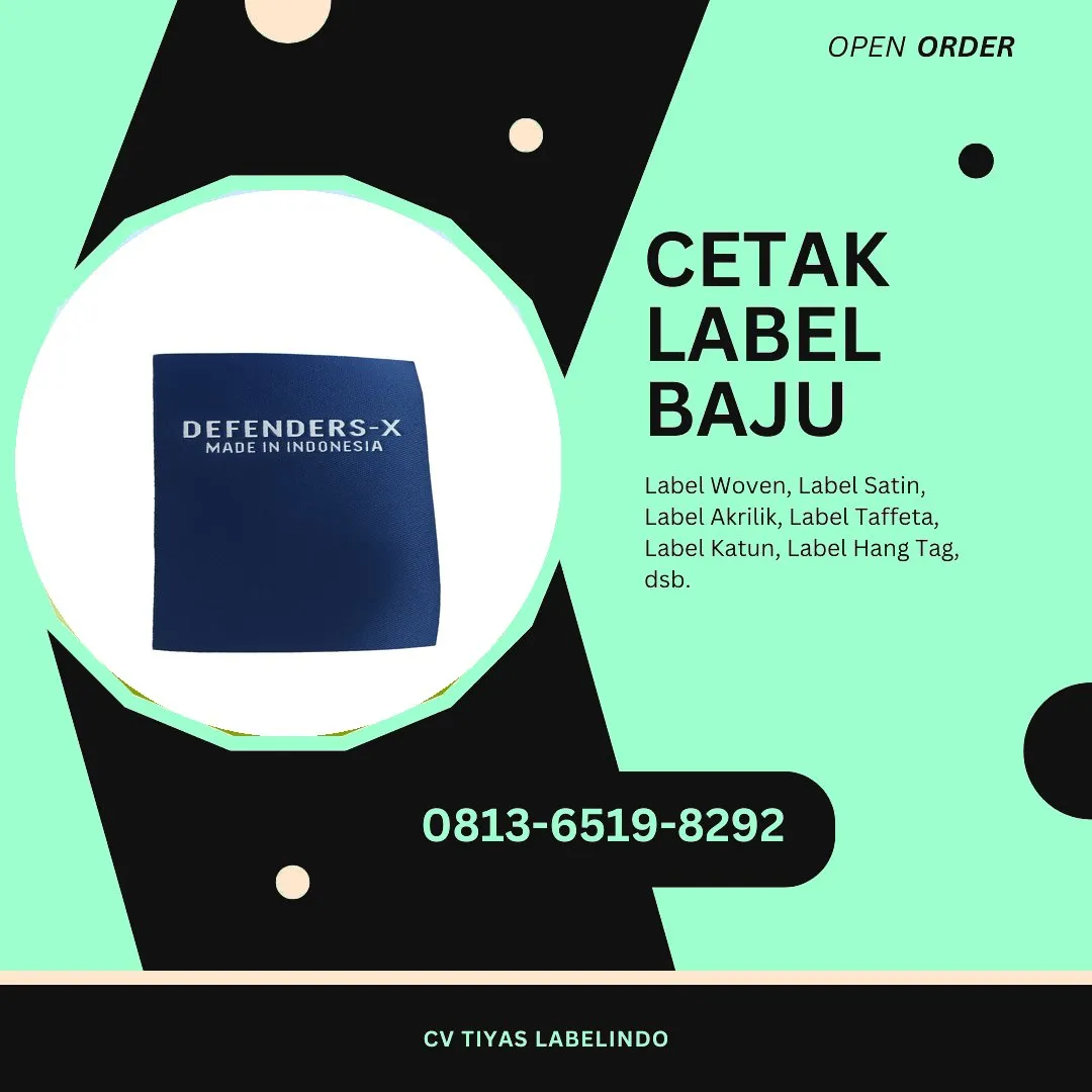 Cetak Label Baju Sikka, 0813-6519-8292 (WA)