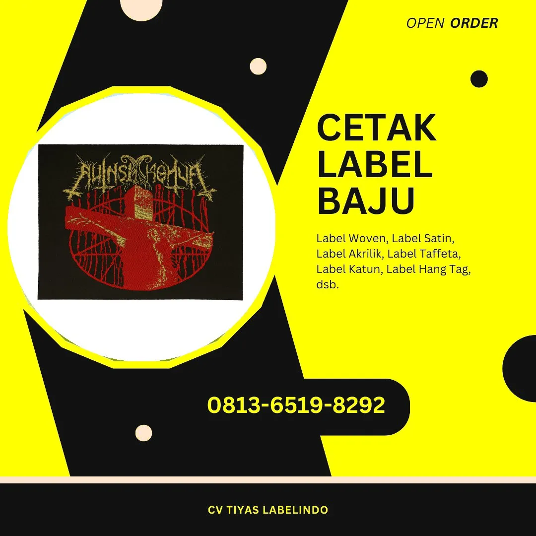 Cetak Label Baju Sumba Barat Daya, 0813-6519-8292 (WA)