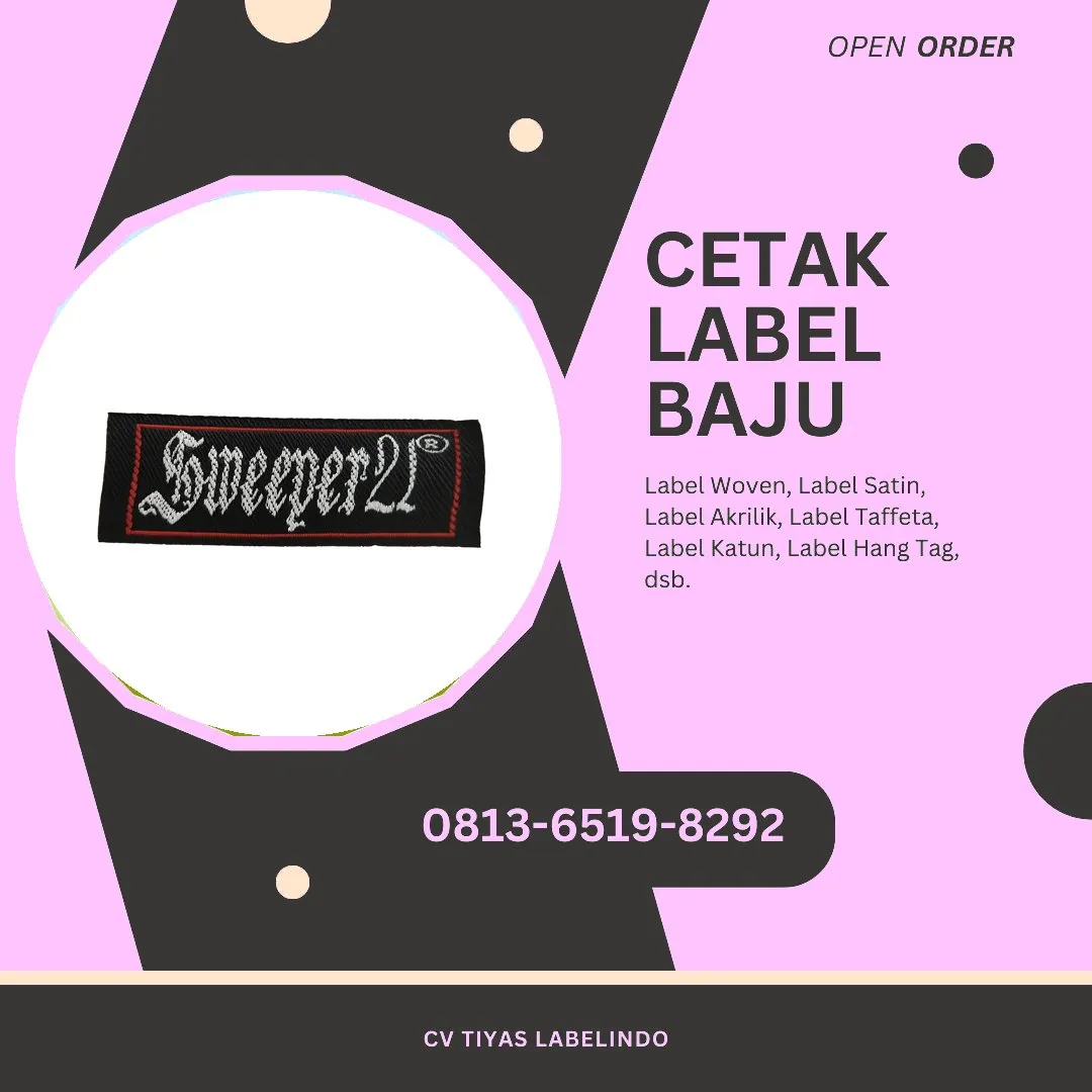 Cetak Label Baju Sumba Timur, 0813-6519-8292 (WA)