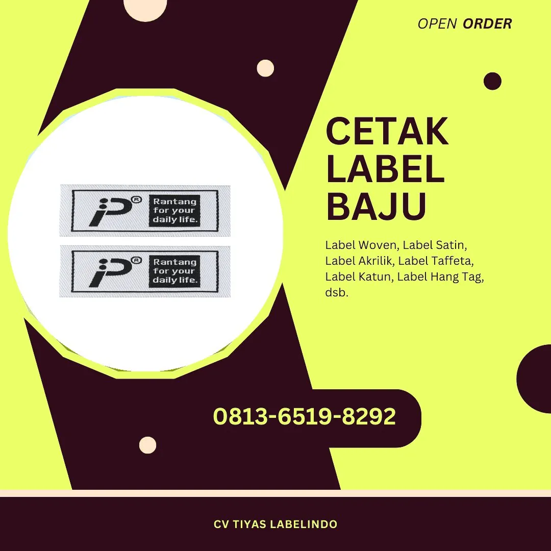 Cetak Label Baju Timor Tengah Selatan, 0813-6519-8292 (WA)