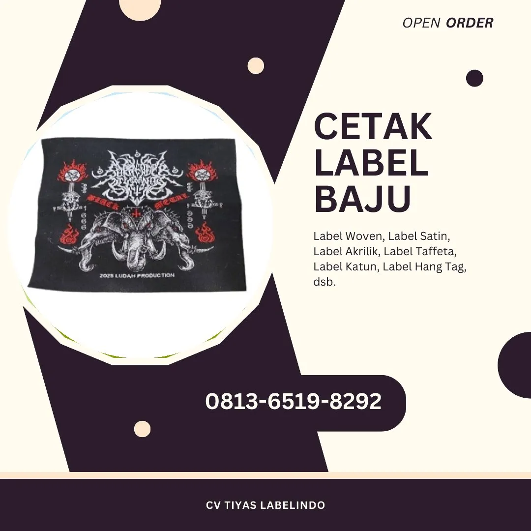 Cetak Label Baju Timor Tengah Utara, 0813-6519-8292 (WA)