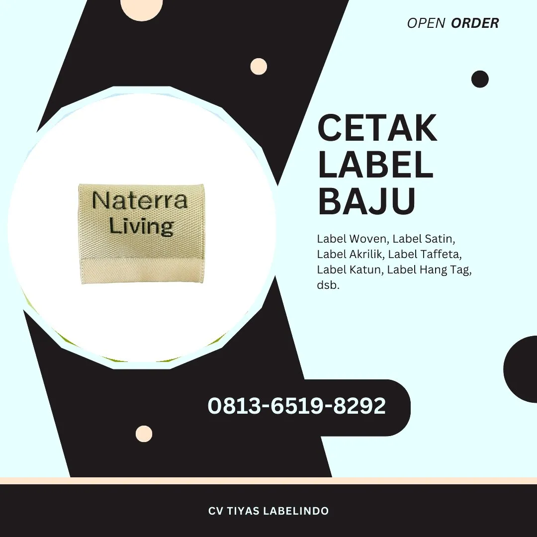Cetak Label Baju Boven Digoel, 0813-6519-8292 (WA)