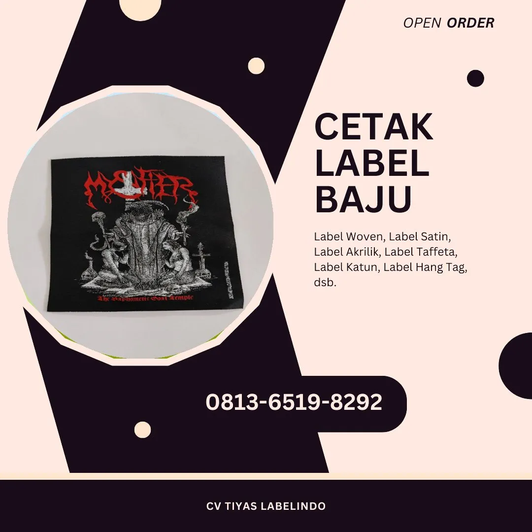 Cetak Label Baju Deiyai, 0813-6519-8292 (WA)