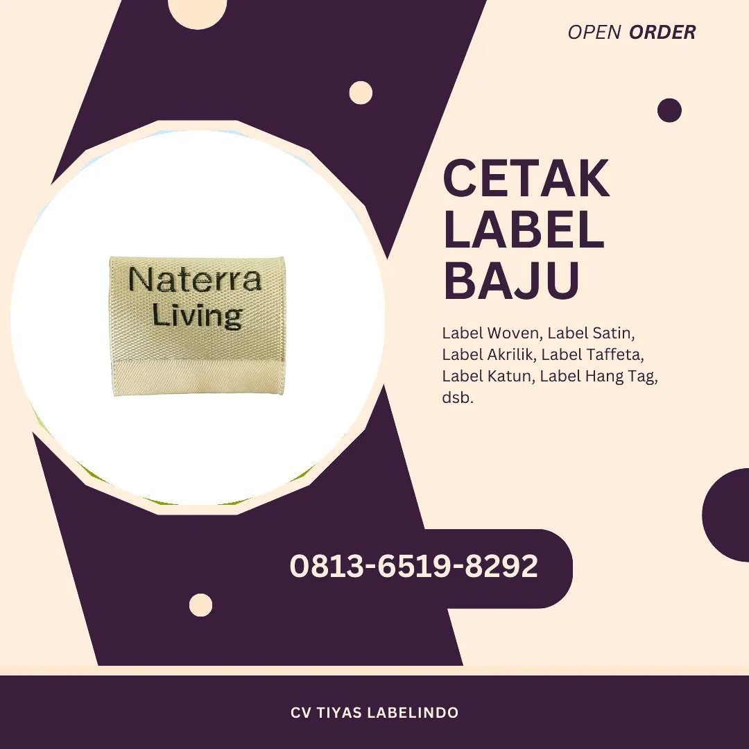 Cetak Label Baju Jayawijaya, 0813-6519-8292 (WA)