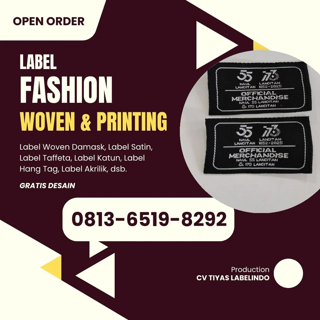Cetak Label Baju di Keerom, Label Woven Keerom, Bikin Label Baju Keerom, Pembuatan Label Baju Keerom, Pesan Label Merk Baju Keerom Cetak Label Keerom, Label Baju Terdekat Keerom