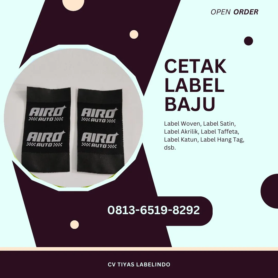 Cetak Label Baju Lanny Jaya, 0813-6519-8292 (WA)
