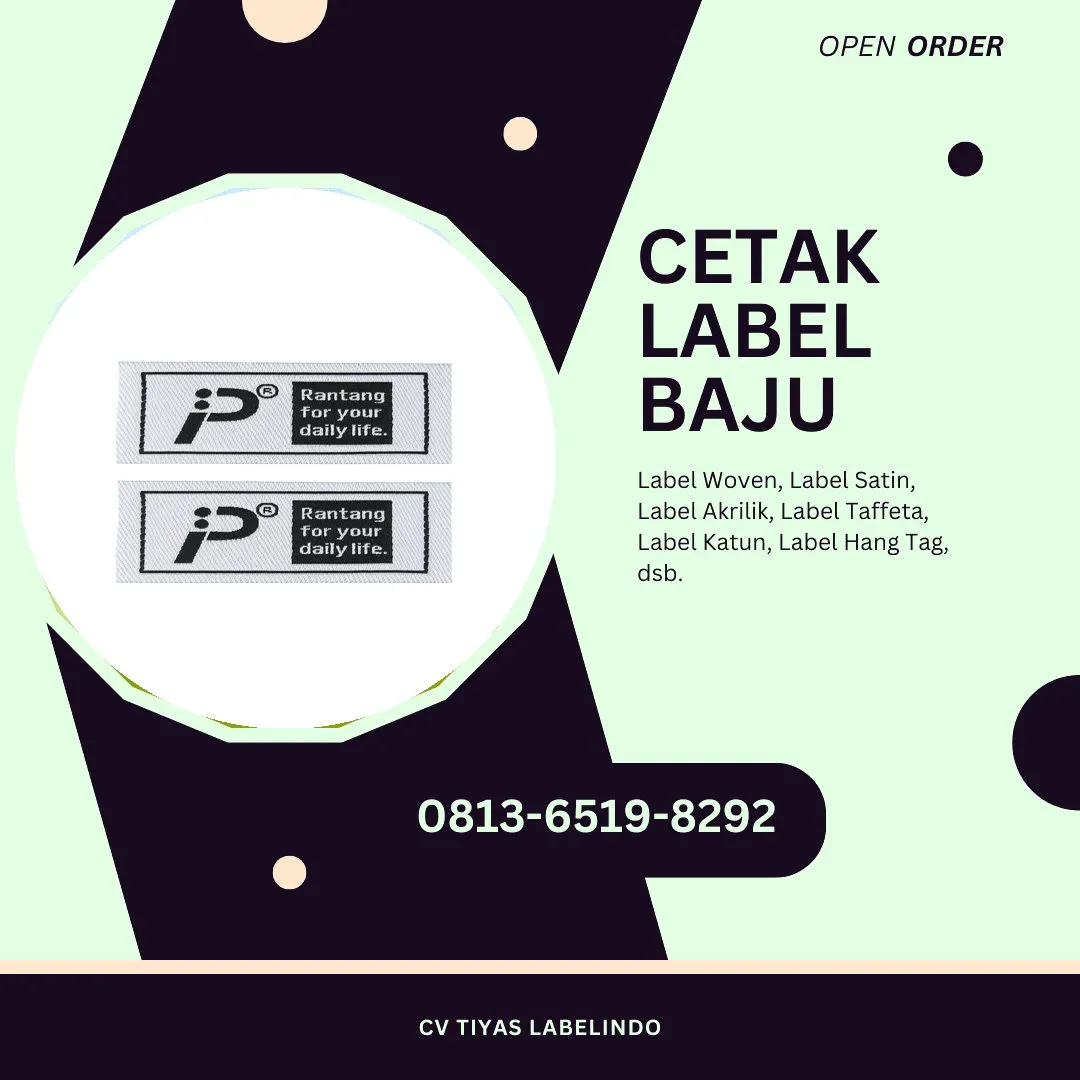 Cetak Label Baju Mimika, 0813-6519-8292 (WA)