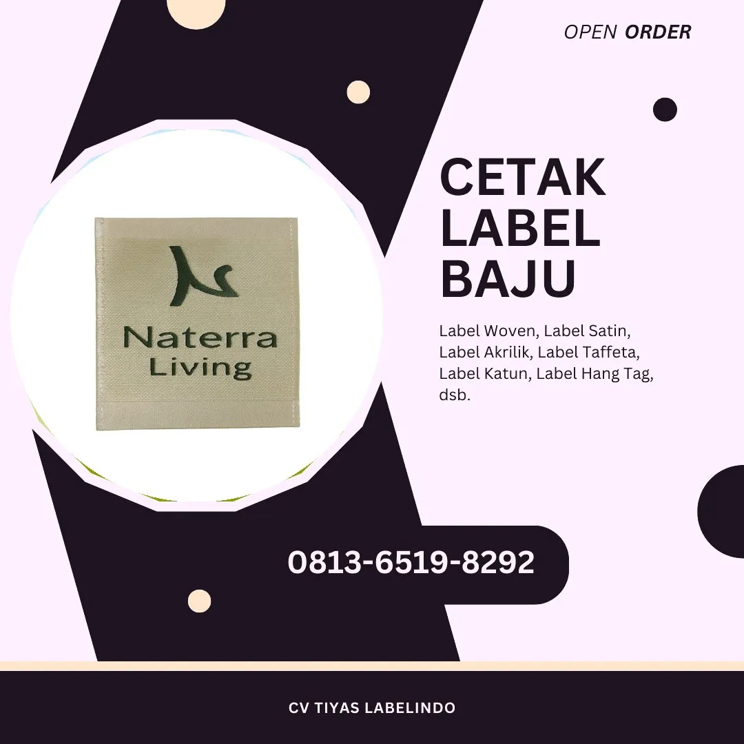 Cetak Label Baju Paniai, 0813-6519-8292 (WA)