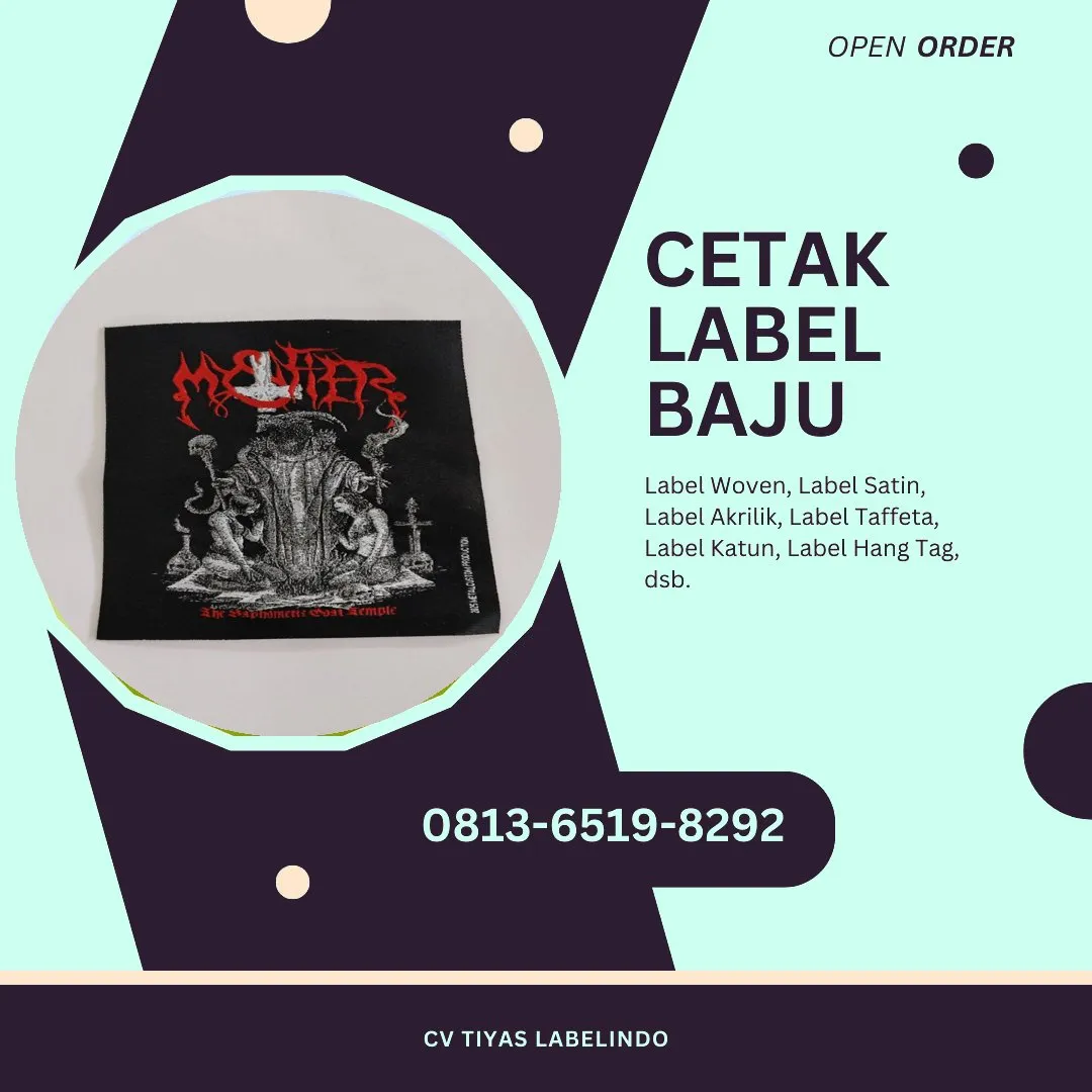 Cetak Label Baju Pegunungan Bintang, 0813-6519-8292 (WA)