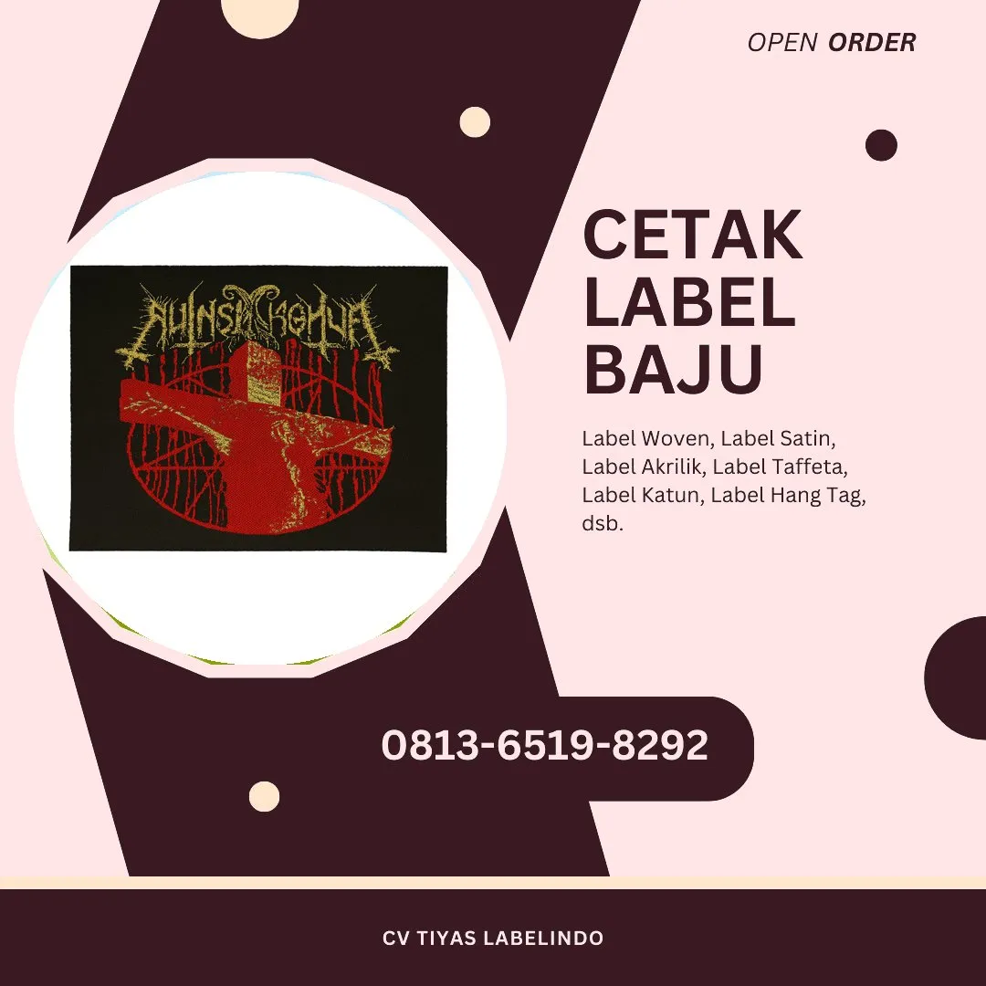 Cetak Label Baju Puncak, 0813-6519-8292 (WA)