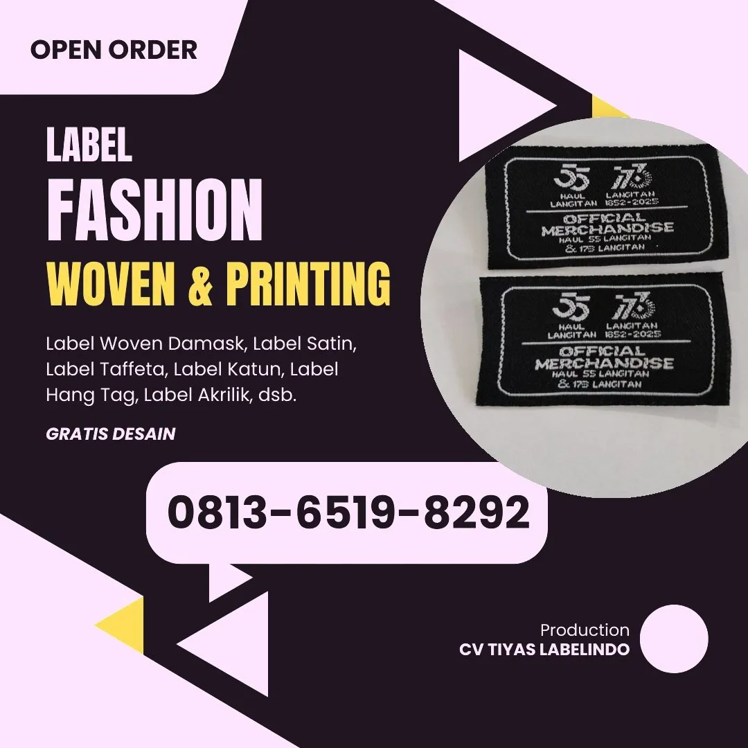 Cetak Label Baju di Sarmi, Label Woven Sarmi, Bikin Label Baju Sarmi, Pembuatan Label Baju Sarmi, Pesan Label Merk Baju Sarmi Cetak Label Sarmi, Label Baju Terdekat Sarmi