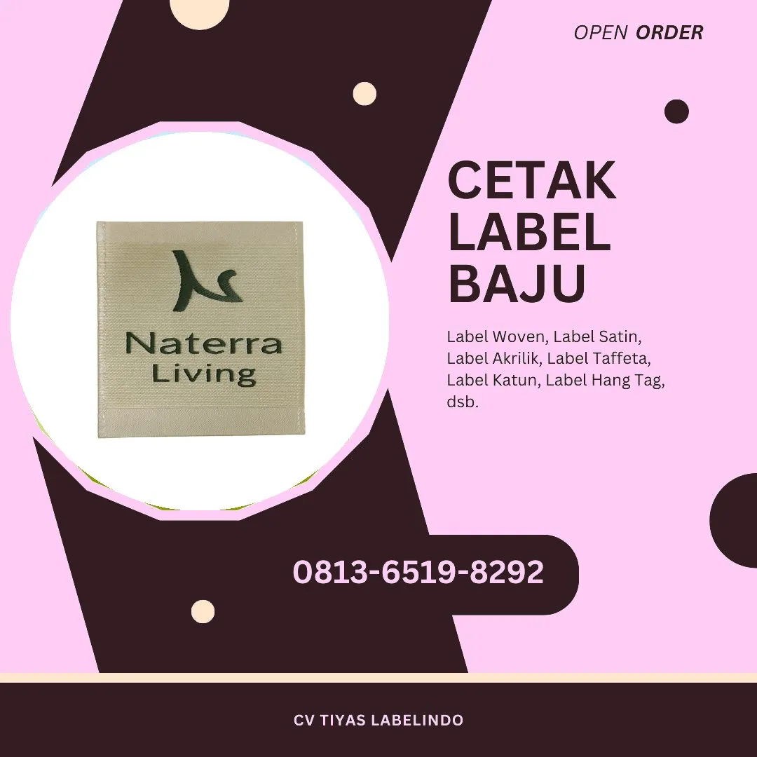 Cetak Label Baju Tolikara, 0813-6519-8292 (WA)