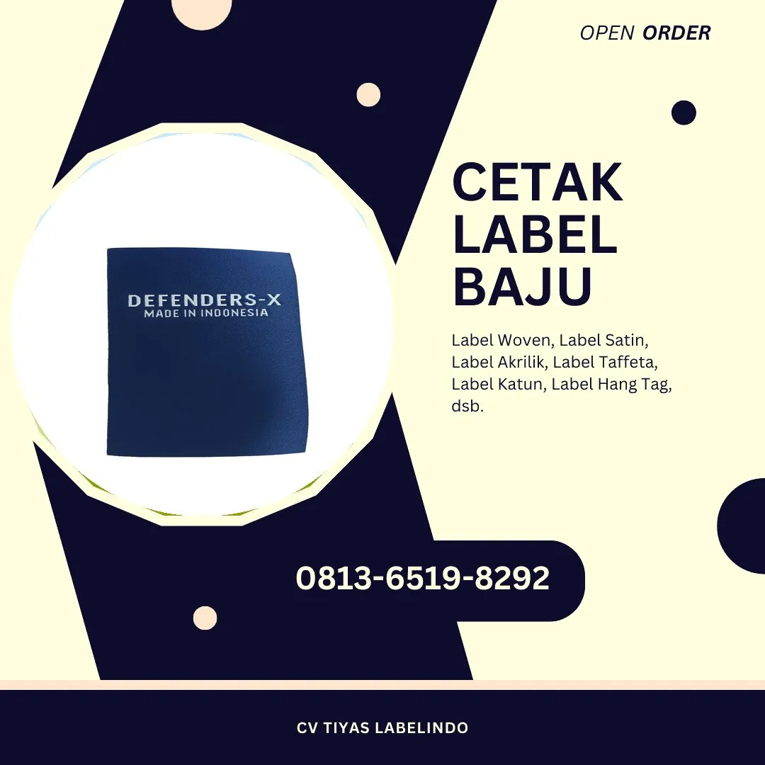 Cetak Label Baju Waropen, 0813-6519-8292 (WA)