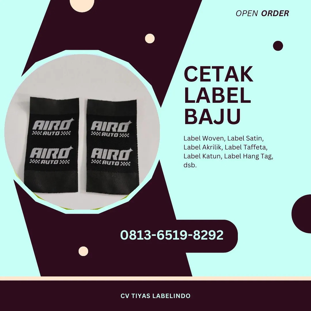 Cetak Label Baju Yahukimo, 0813-6519-8292 (WA)