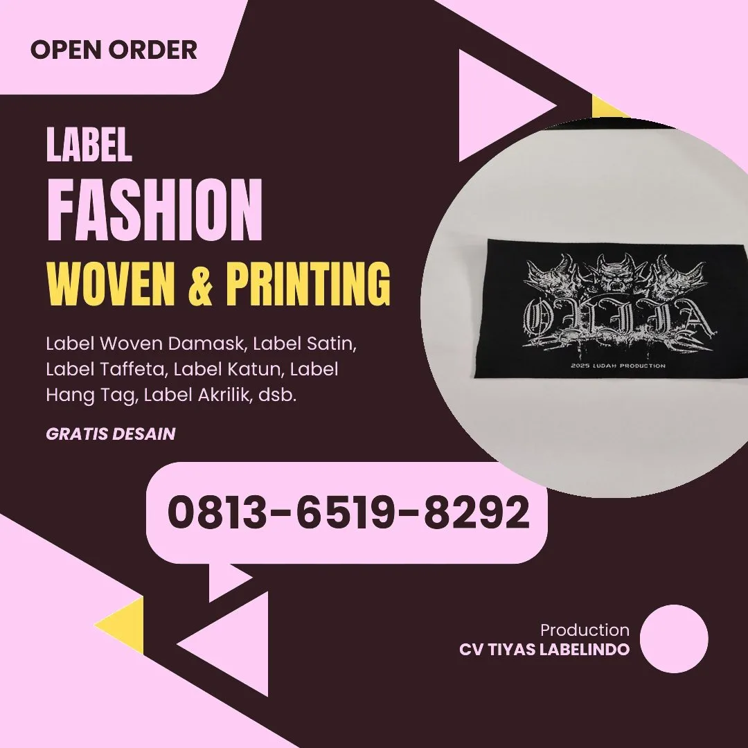 Cetak Label Baju di Fakfak, Label Woven Fakfak, Bikin Label Baju Fakfak, Pembuatan Label Baju Fakfak, Pesan Label Merk Baju Fakfak Cetak Label Fakfak, Label Baju Terdekat Fakfak