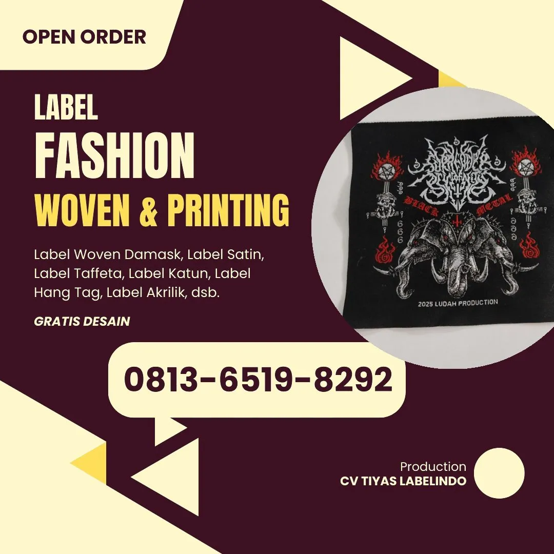 Cetak Label Baju di Maybrat, Label Woven Maybrat, Bikin Label Baju Maybrat, Pembuatan Label Baju Maybrat, Pesan Label Merk Baju Maybrat Cetak Label Maybrat, Label Baju Terdekat Maybrat