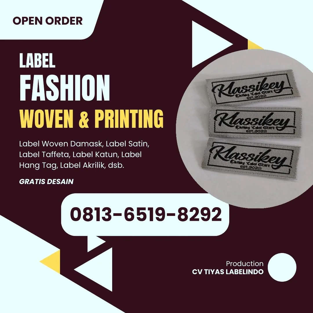Cetak Label Baju di Raja Ampat, Label Woven Raja Ampat, Bikin Label Baju Raja Ampat, Pembuatan Label Baju Raja Ampat, Pesan Label Merk Baju Raja Ampat Cetak Label Raja Ampat, Label Baju Terdekat Raja Ampat