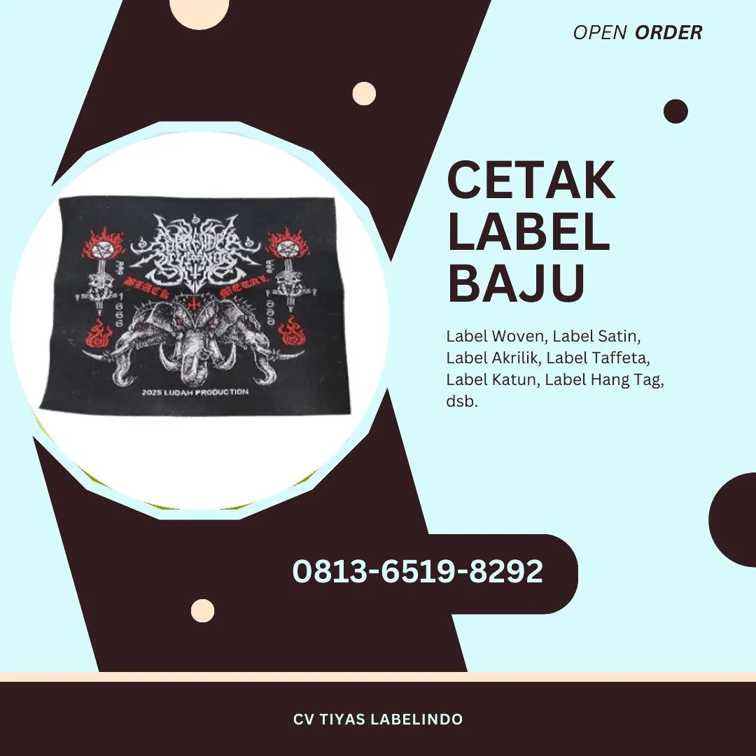 Cetak Label Baju Sorong Selatan, 0813-6519-8292 (WA)