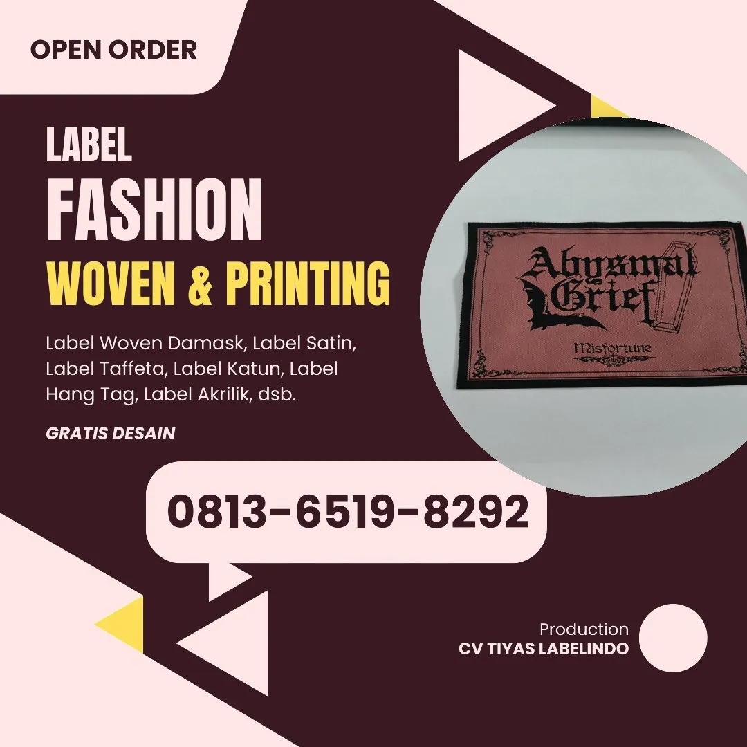 Cetak Label Baju di Sorong Selatan, Label Woven Sorong Selatan, Bikin Label Baju Sorong Selatan, Pembuatan Label Baju Sorong Selatan, Pesan Label Merk Baju Sorong Selatan Cetak Label Sorong Selatan, Label Baju Terdekat Sorong Selatan
