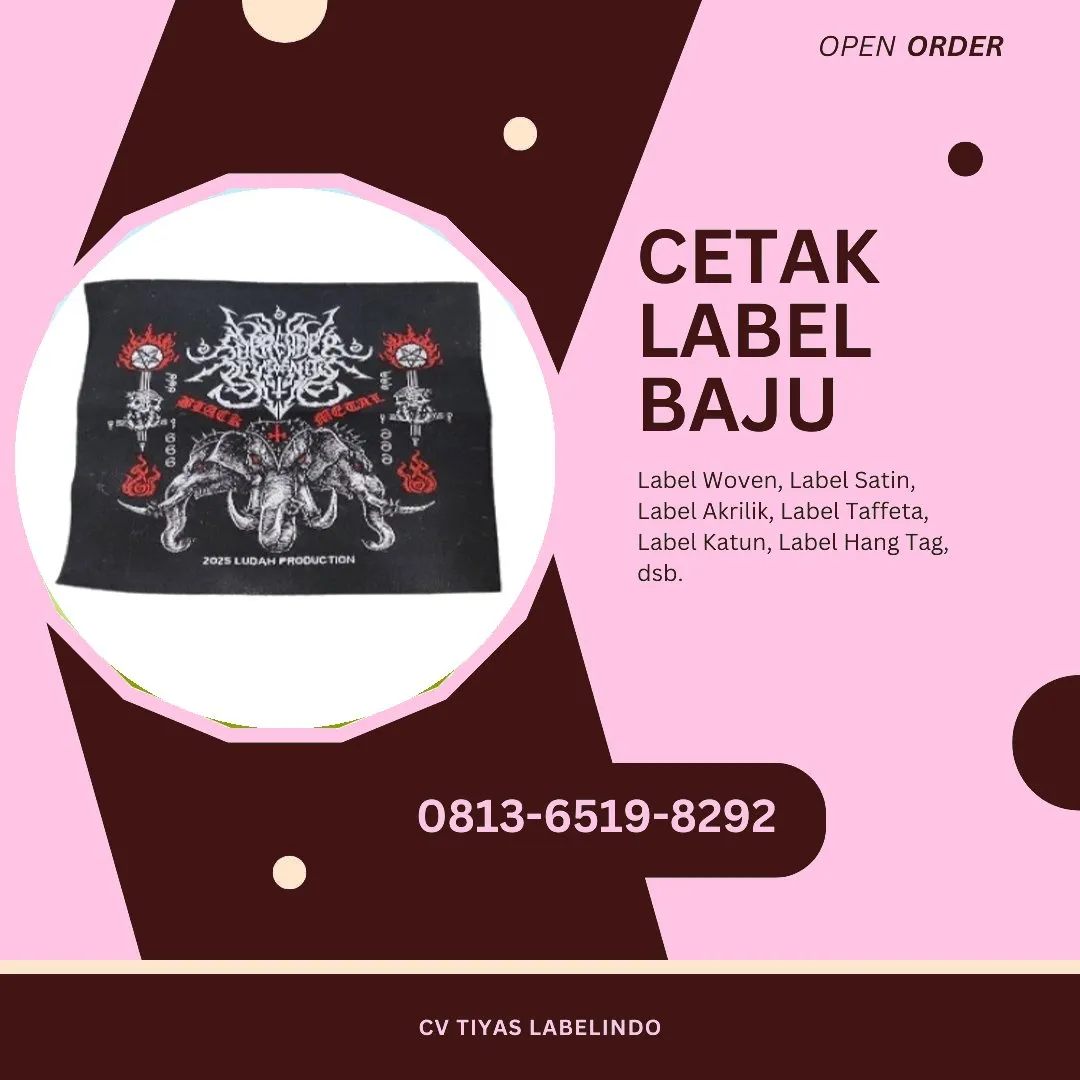 Cetak Label Baju Kepulauan Meranti, 0813-6519-8292 (WA)