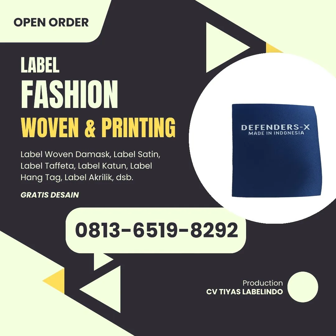Cetak Label Baju di Kepulauan Meranti, Label Woven Kepulauan Meranti, Bikin Label Baju Kepulauan Meranti, Pembuatan Label Baju Kepulauan Meranti, Pesan Label Merk Baju Kepulauan Meranti Cetak Label Kepulauan Meranti, Label Baju Terdekat Kepulauan Meranti