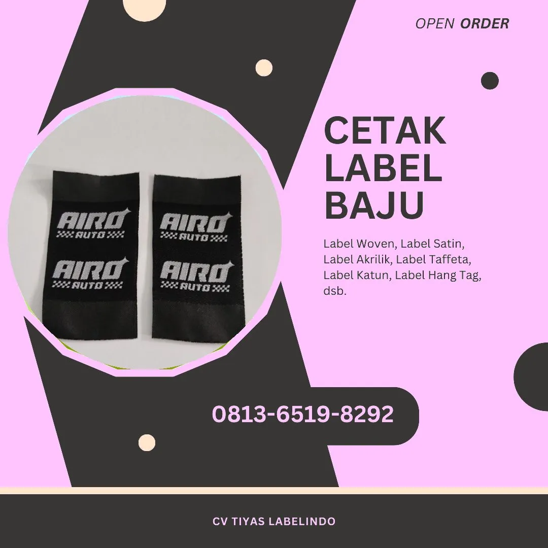 Cetak Label Baju Rokan Hilir, 0813-6519-8292 (WA)