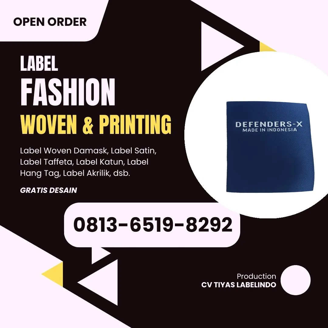 Cetak Label Baju di Dumai, Label Woven Dumai, Bikin Label Baju Dumai, Pembuatan Label Baju Dumai, Pesan Label Merk Baju Dumai Cetak Label Dumai, Label Baju Terdekat Dumai