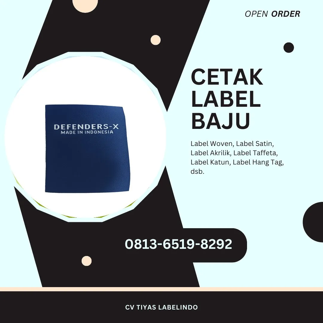 Cetak Label Baju Majene, 0813-6519-8292 (WA)
