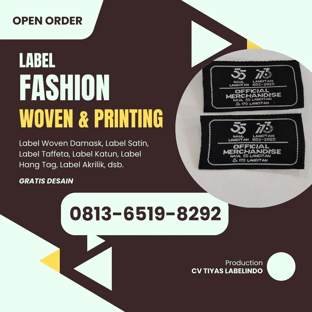 Cetak Label Baju di Majene, Label Woven Majene, Bikin Label Baju Majene, Pembuatan Label Baju Majene, Pesan Label Merk Baju Majene Cetak Label Majene, Label Baju Terdekat Majene
