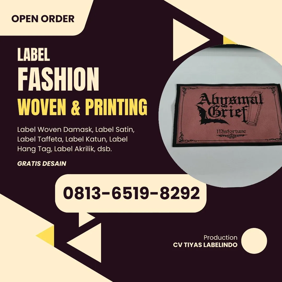 Cetak Label Baju di Mamuju, Label Woven Mamuju, Bikin Label Baju Mamuju, Pembuatan Label Baju Mamuju, Pesan Label Merk Baju Mamuju Cetak Label Mamuju, Label Baju Terdekat Mamuju
