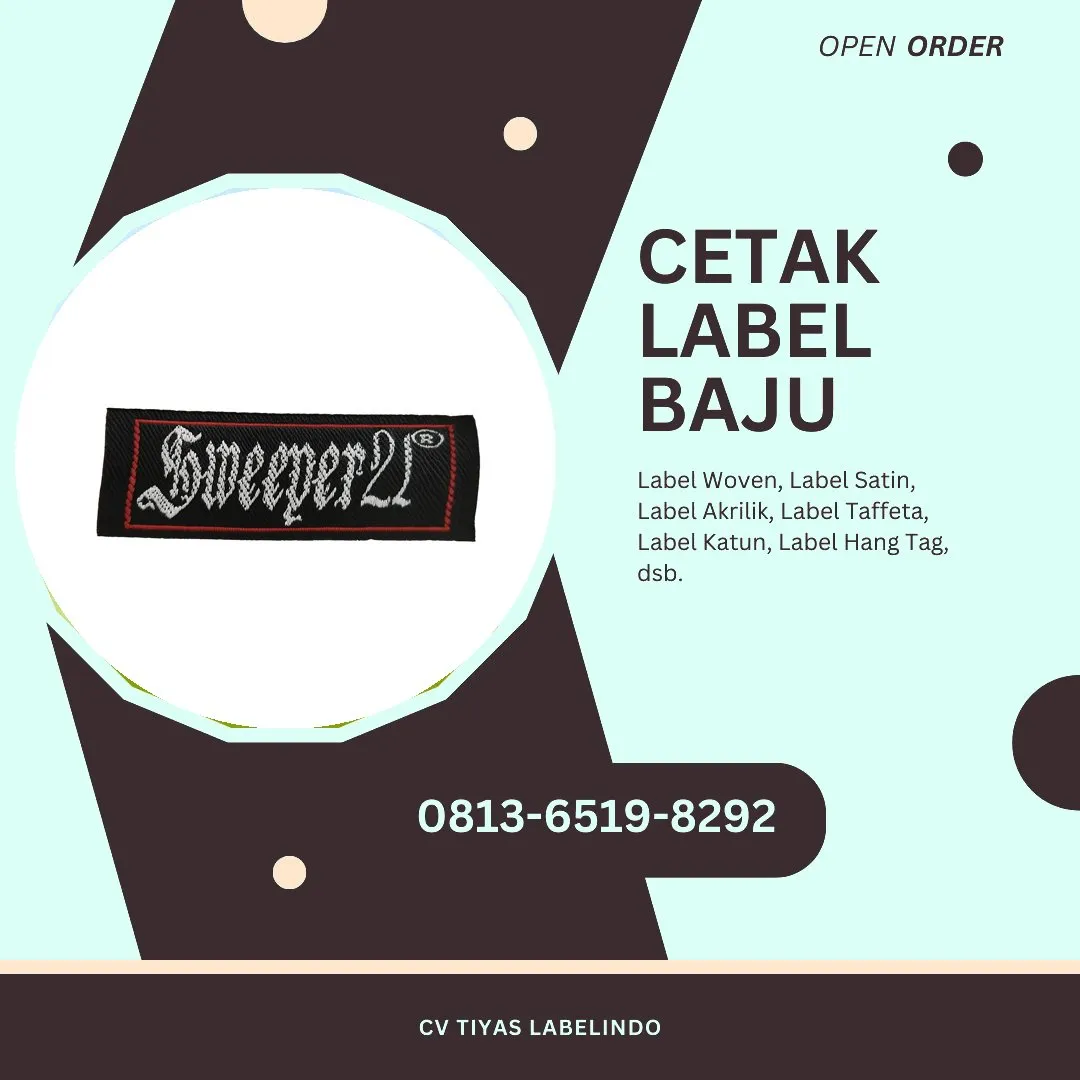 Cetak Label Baju Mamuju Utara, 0813-6519-8292 (WA)