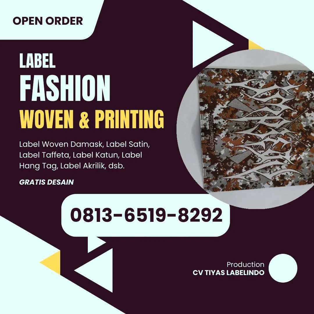 Cetak Label Baju di Mamuju Utara, Label Woven Mamuju Utara, Bikin Label Baju Mamuju Utara, Pembuatan Label Baju Mamuju Utara, Pesan Label Merk Baju Mamuju Utara Cetak Label Mamuju Utara, Label Baju Terdekat Mamuju Utara
