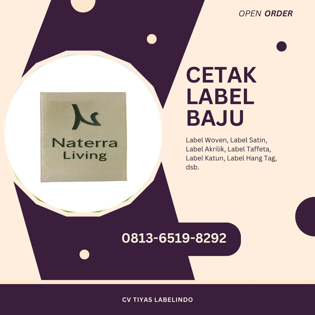 Cetak Label Baju Polewali Mandar, 0813-6519-8292 (WA)