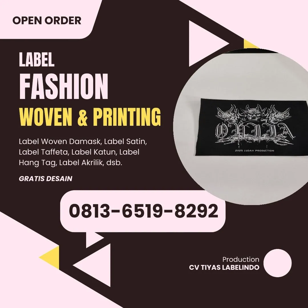 Cetak Label Baju di Bantaeng, Label Woven Bantaeng, Bikin Label Baju Bantaeng, Pembuatan Label Baju Bantaeng, Pesan Label Merk Baju Bantaeng Cetak Label Bantaeng, Label Baju Terdekat Bantaeng