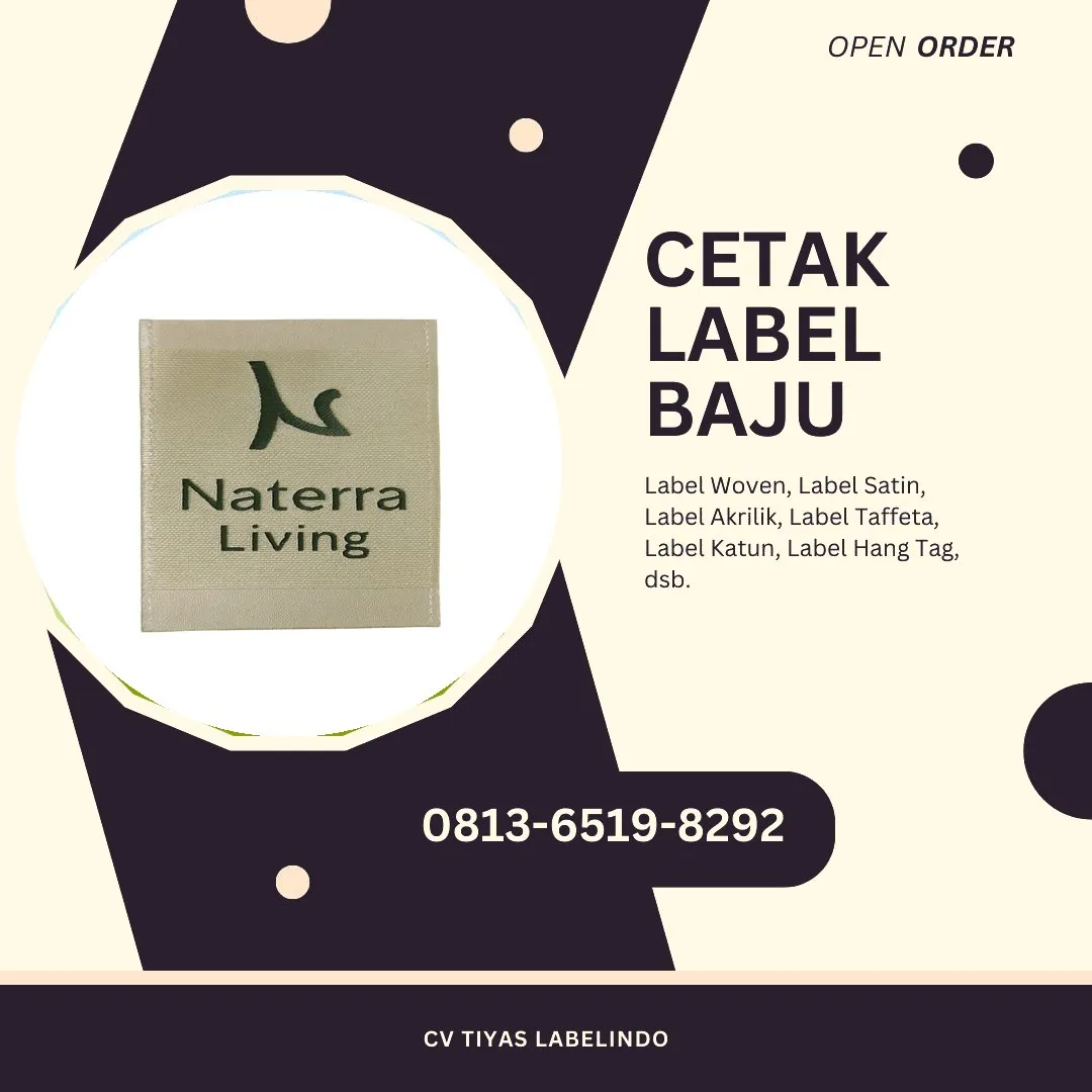 Cetak Label Baju Jeneponto, 0813-6519-8292 (WA)