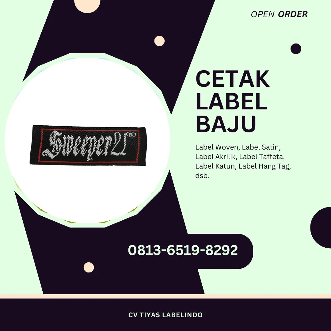 Cetak Label Baju Kepulauan Selayar, 0813-6519-8292 (WA)