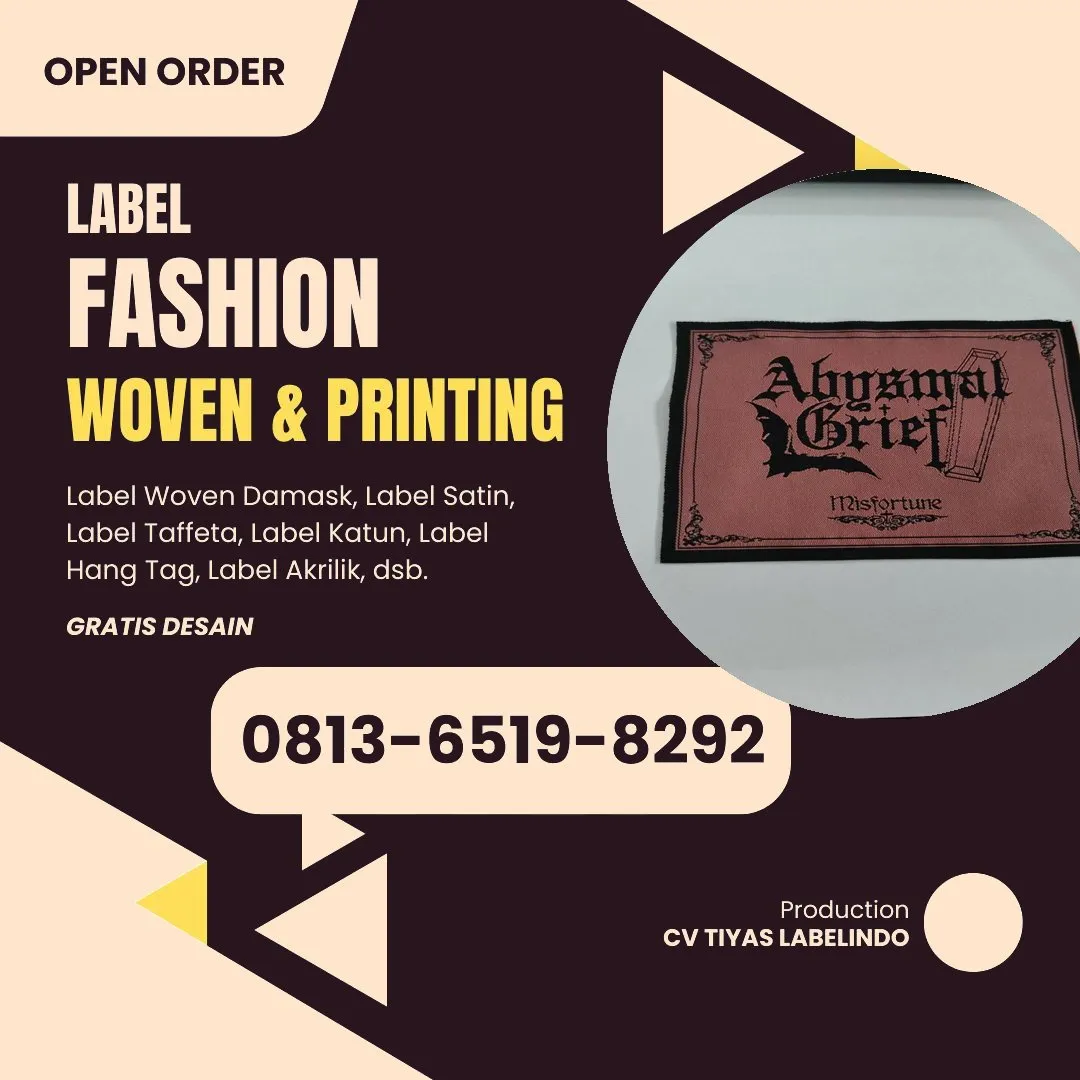 Cetak Label Baju di Luwu, Label Woven Luwu, Bikin Label Baju Luwu, Pembuatan Label Baju Luwu, Pesan Label Merk Baju Luwu Cetak Label Luwu, Label Baju Terdekat Luwu