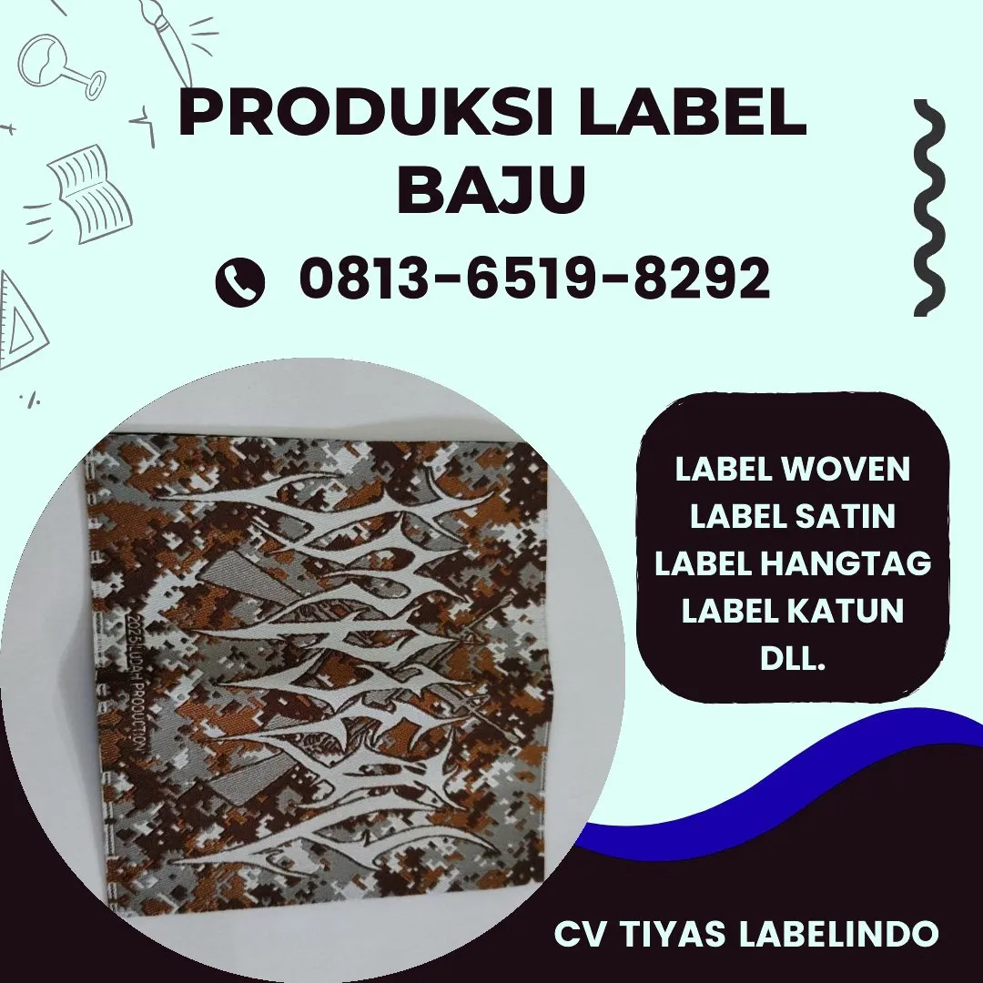 Cetak Label Baju di Luwu Timur, Label Woven Luwu Timur, Bikin Label Baju Luwu Timur, Pembuatan Label Baju Luwu Timur, Pesan Label Merk Baju Luwu Timur Cetak Label Luwu Timur, Label Baju Terdekat Luwu Timur