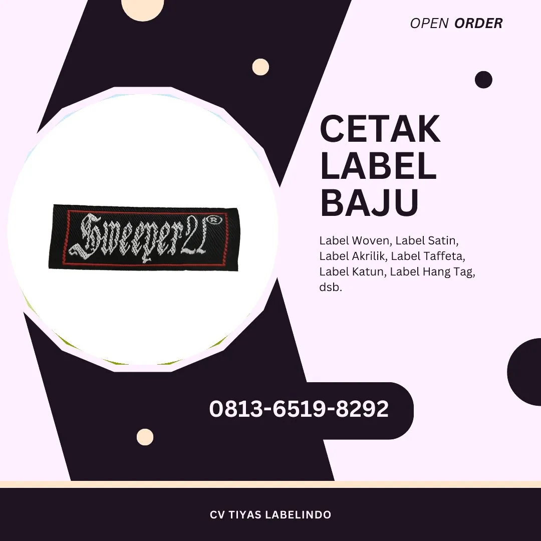 Cetak Label Baju Luwu Utara, 0813-6519-8292 (WA)
