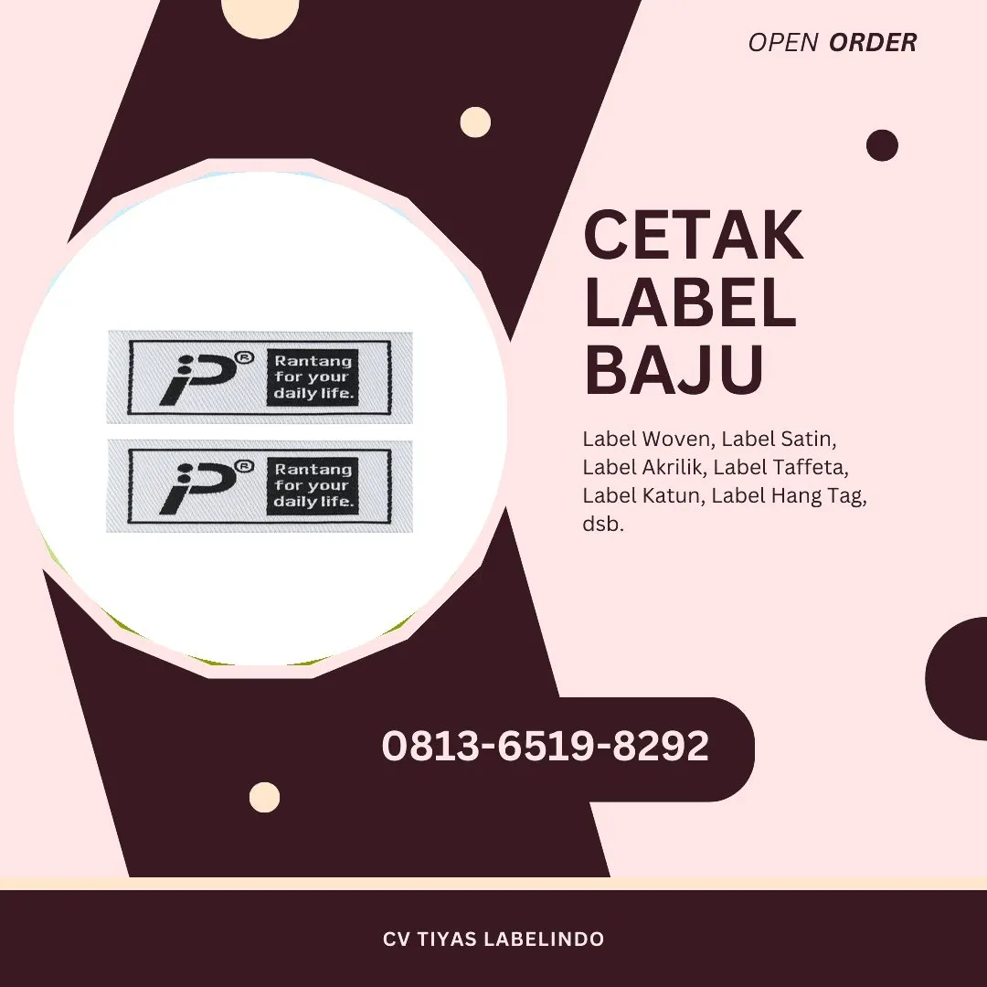 Cetak Label Baju Pangkajene Kepulauan, 0813-6519-8292 (WA)