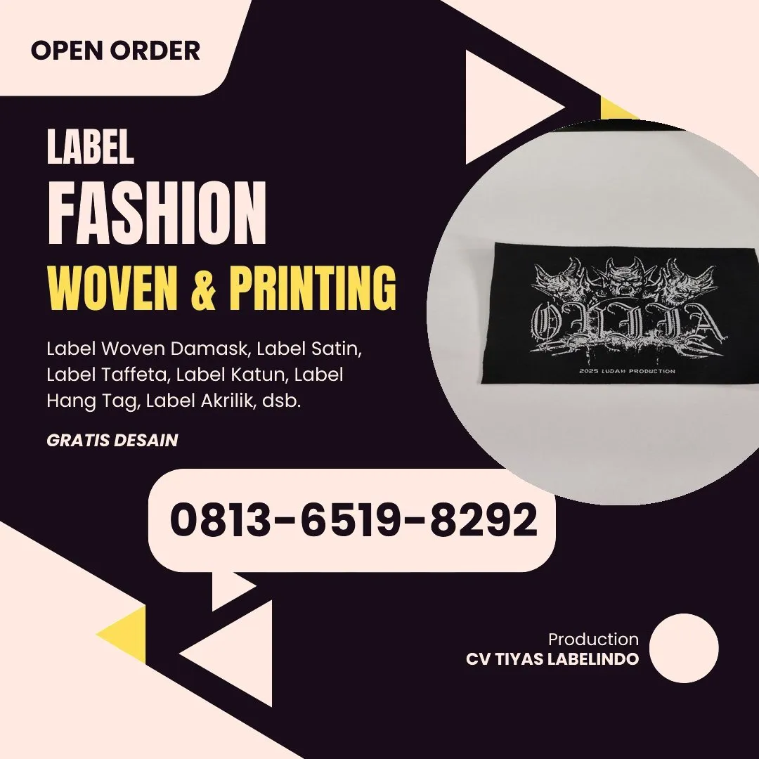 Cetak Label Baju di Pangkajene Kepulauan, Label Woven Pangkajene Kepulauan, Bikin Label Baju Pangkajene Kepulauan, Pembuatan Label Baju Pangkajene Kepulauan, Pesan Label Merk Baju Pangkajene Kepulauan Cetak Label Pangkajene Kepulauan, Label Baju Terdekat Pangkajene Kepulauan