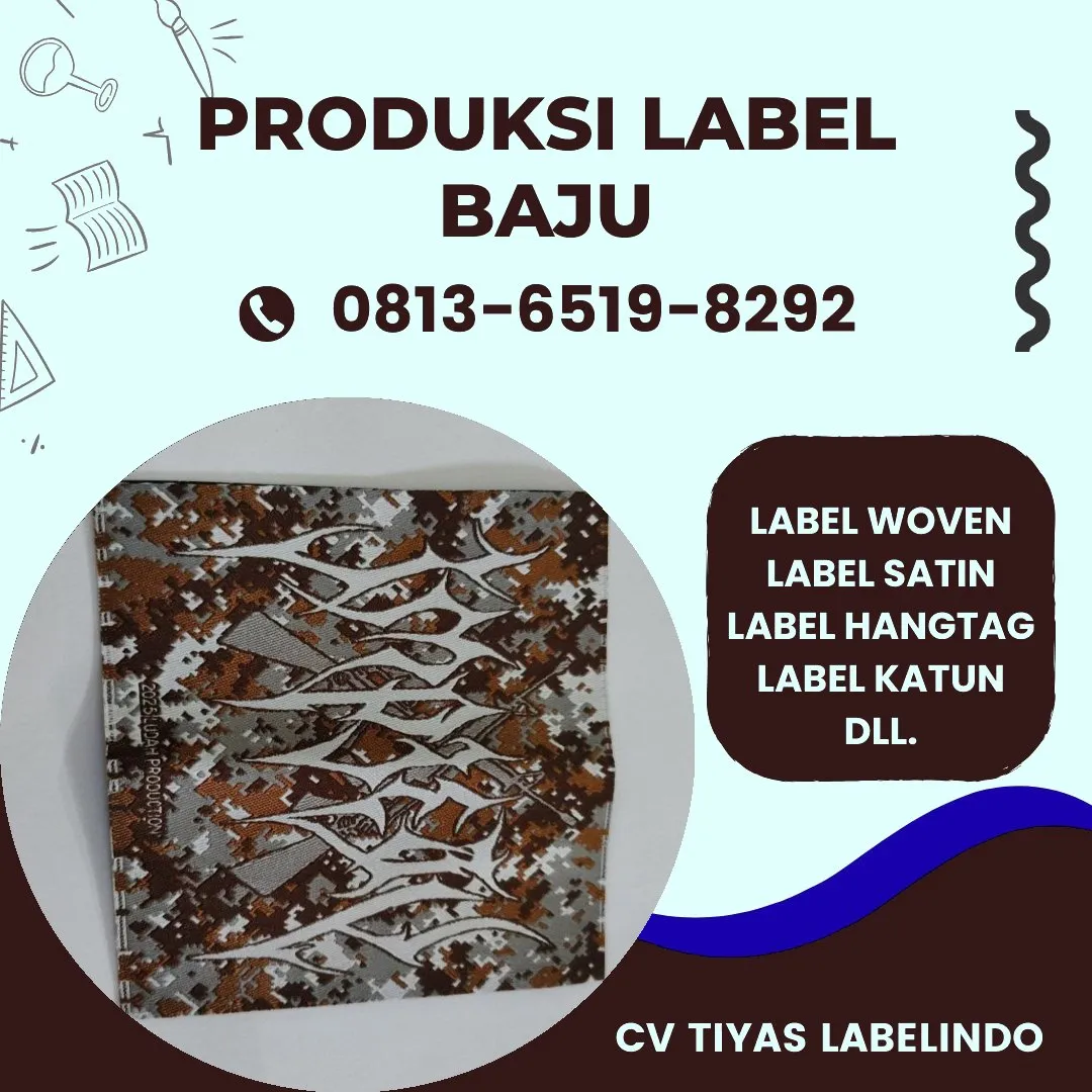 Cetak Label Baju di Sinjai, Label Woven Sinjai, Bikin Label Baju Sinjai, Pembuatan Label Baju Sinjai, Pesan Label Merk Baju Sinjai Cetak Label Sinjai, Label Baju Terdekat Sinjai