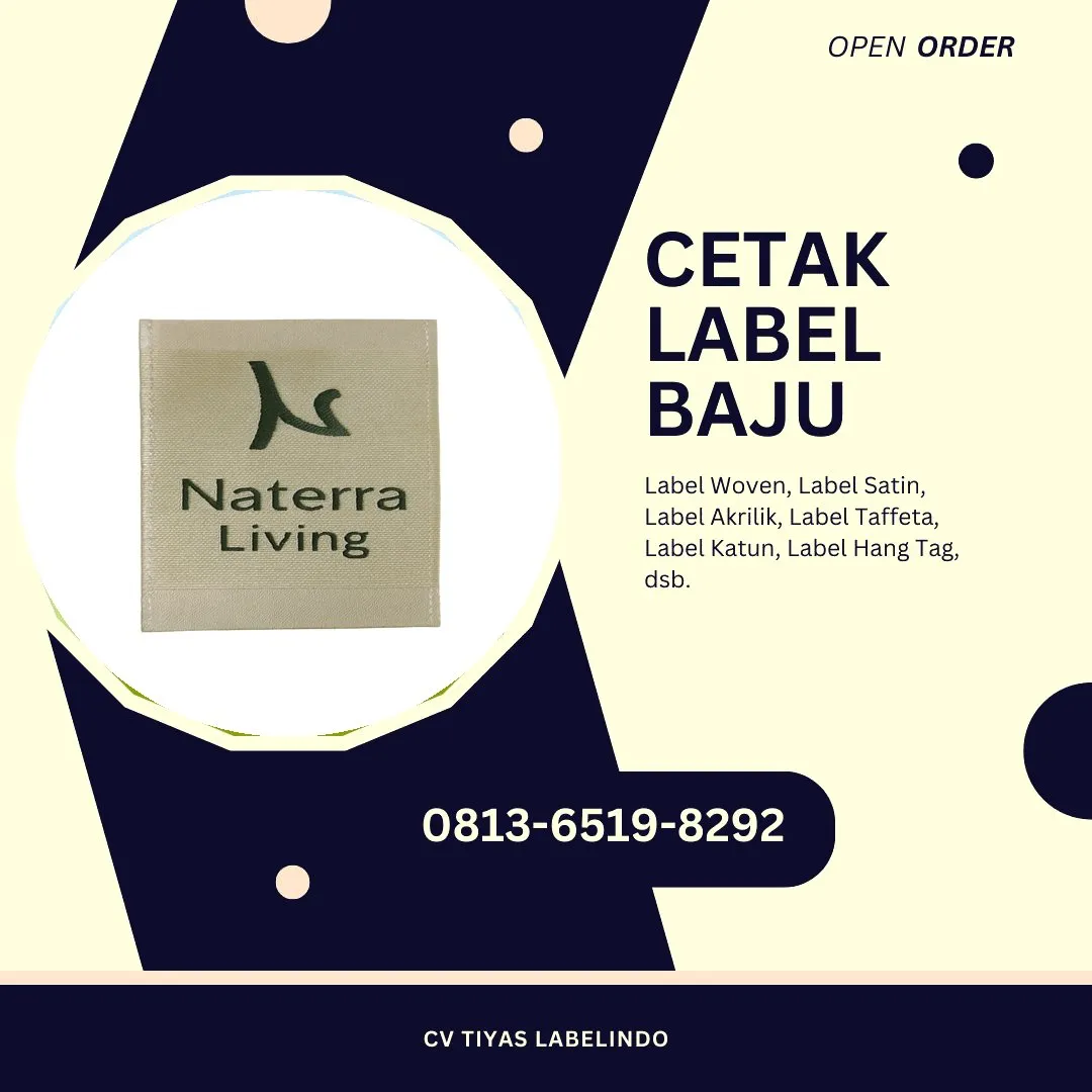 Cetak Label Baju Takalar, 0813-6519-8292 (WA)